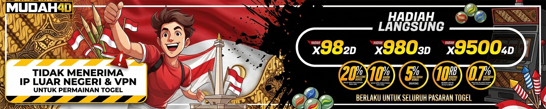 TOGEL TANPA DISKON DENGAN HADIAH TERBESAR - MUDAH4D